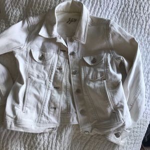 vintage white denim jacket